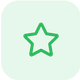Star on the green background.