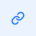 Link icon on the pale blue background.