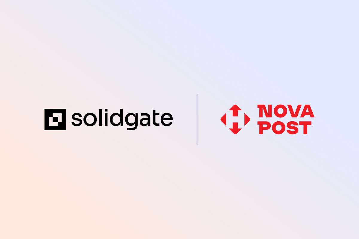 Solidgate and Nova Post logos.
