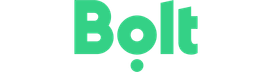 Green Bolt logo with a slight 3D effect on a black background.