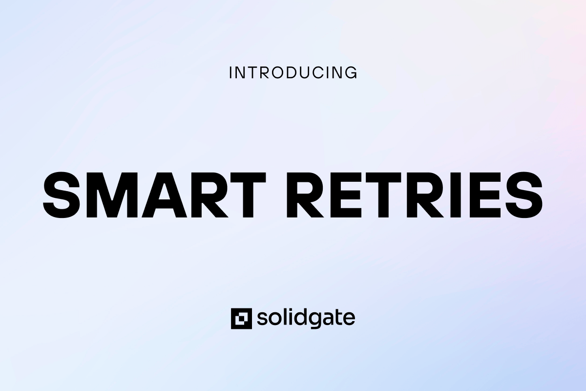 Smart Retries with Solidgate logo.