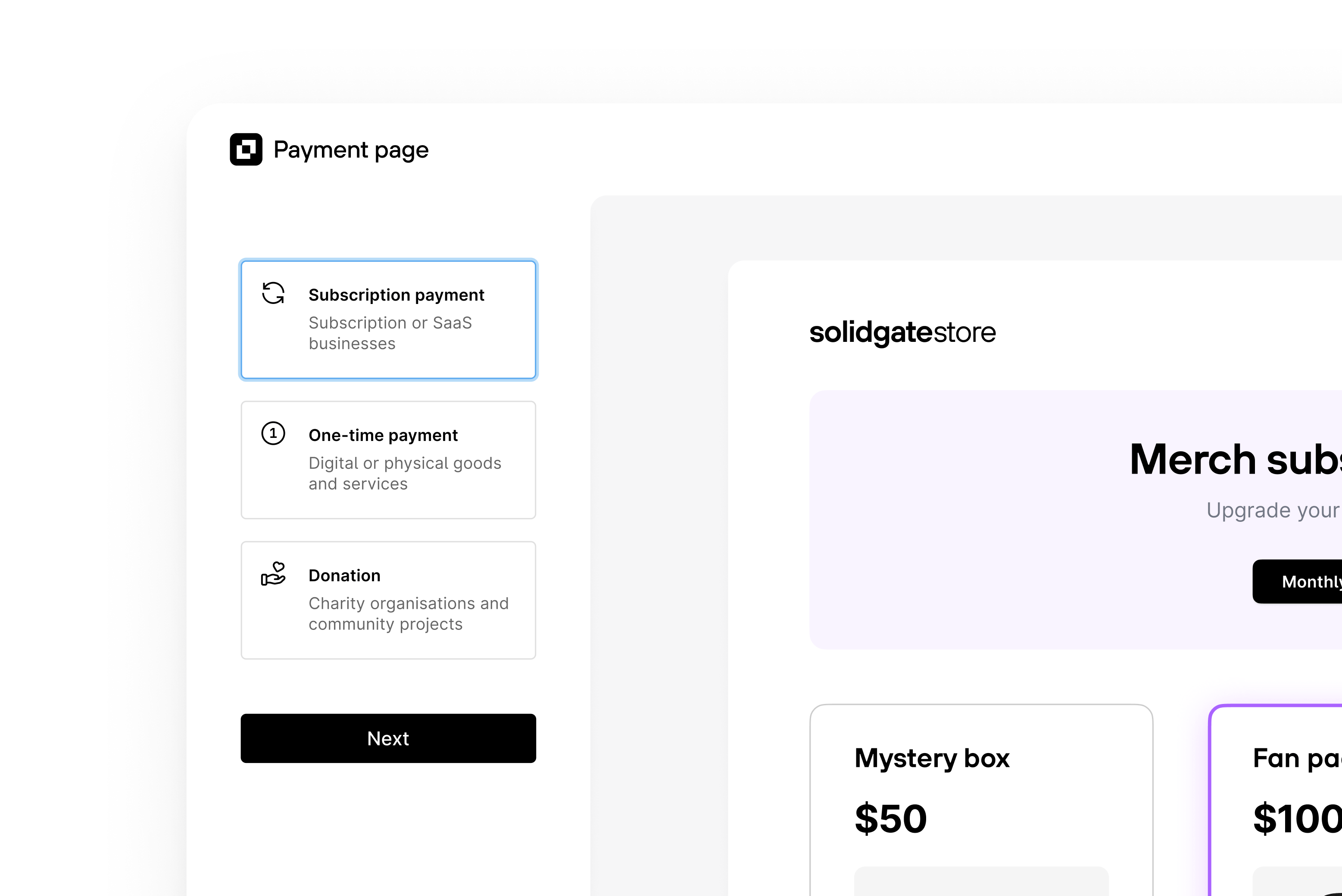 Flexible for any payment flow image