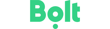 Green Bolt logo with a slight 3D effect on a black background.