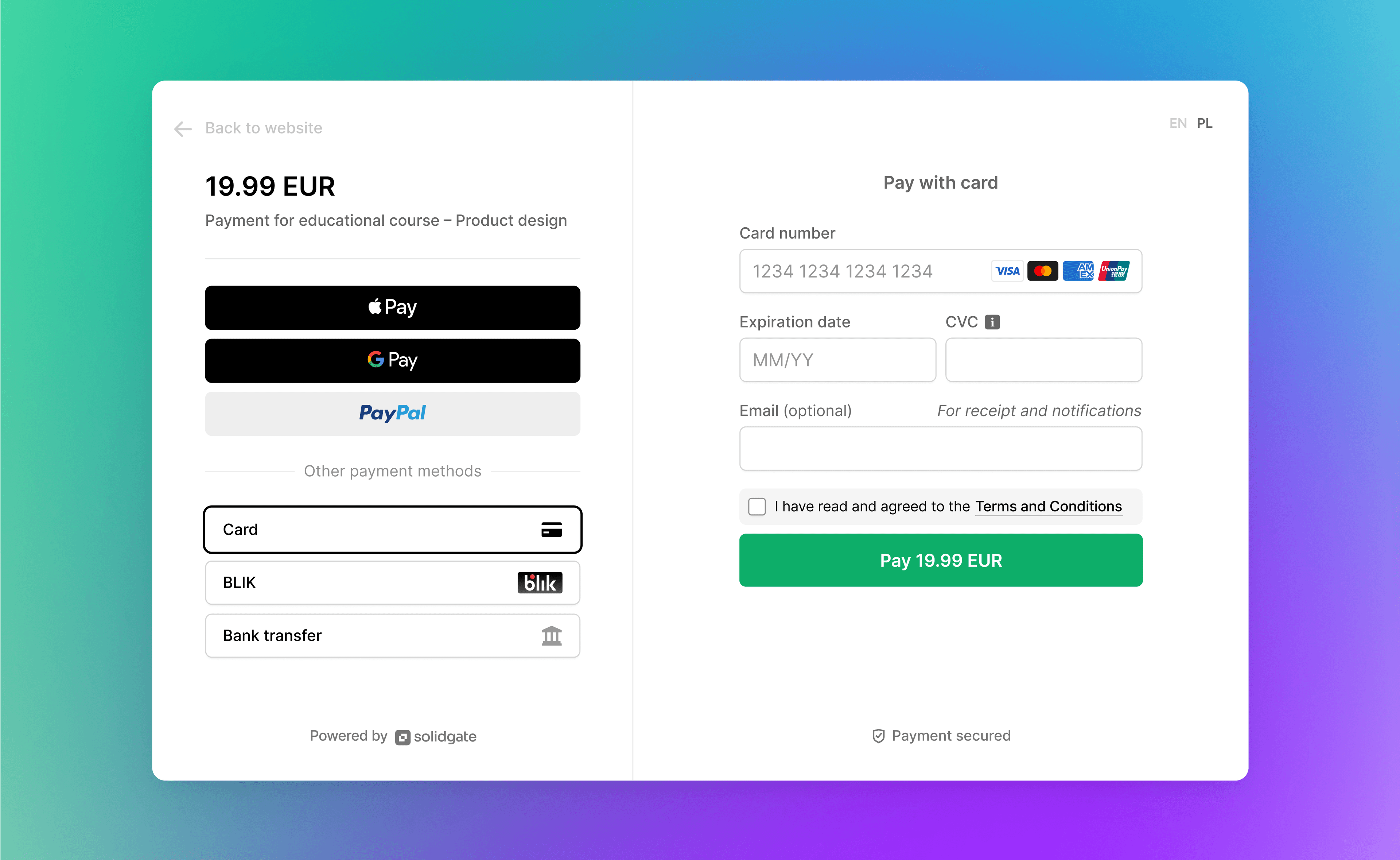 Create a link. Accept a payment. That’s it. image