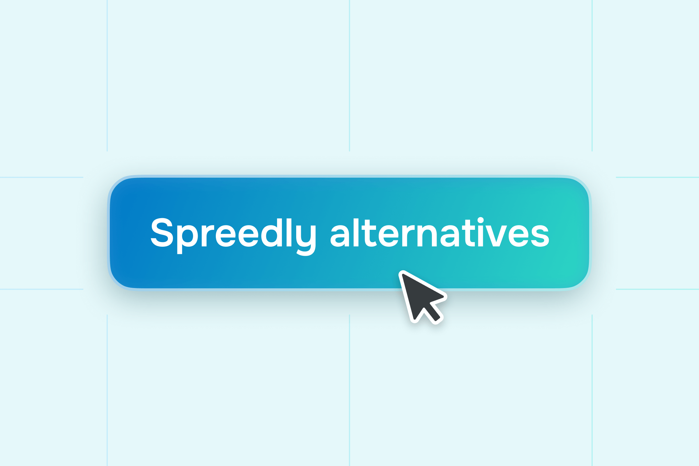 Spreedly alternatives button with a mouse cursor hovering over it.