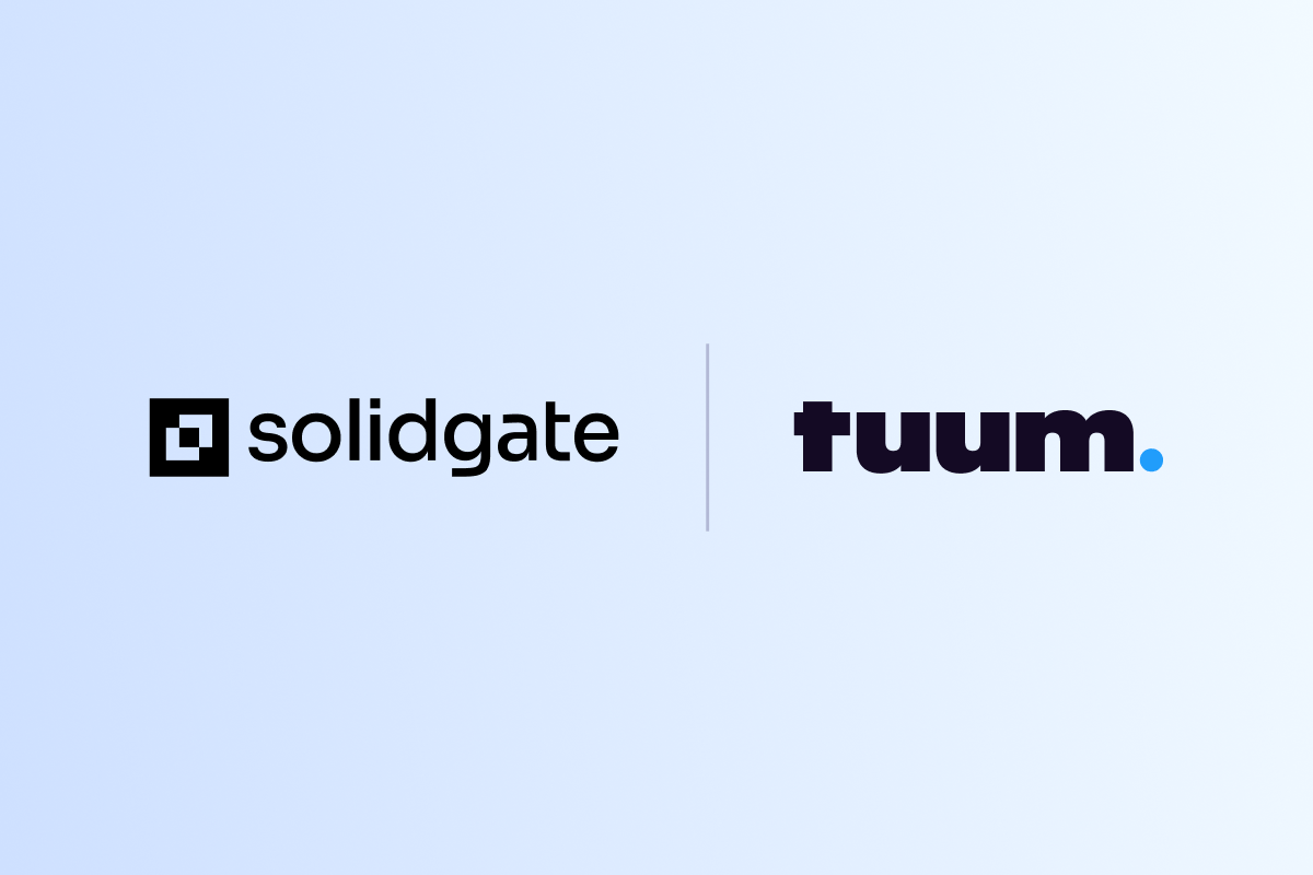 Solidgate and Tuum logos.