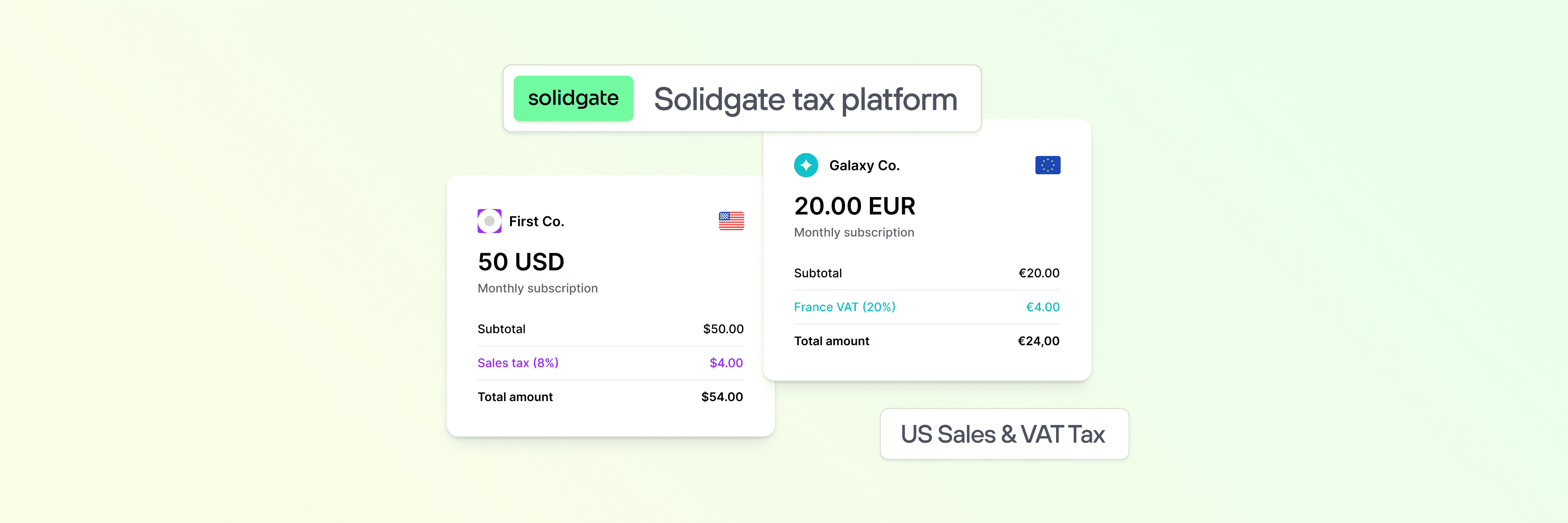 Solidgate Tax platform