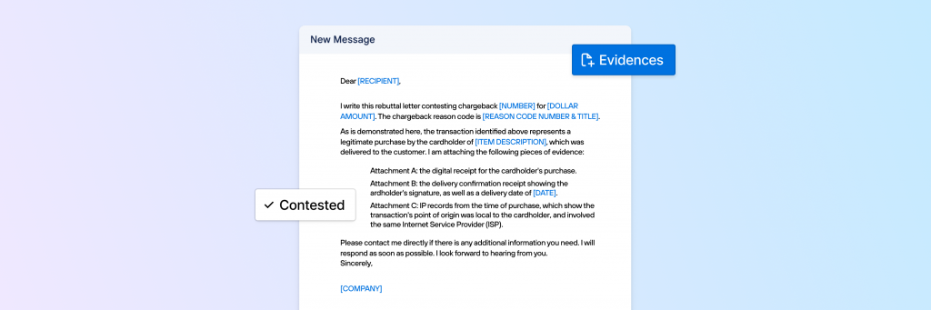 Chargeback rebuttal letter template: How to dispute successfully