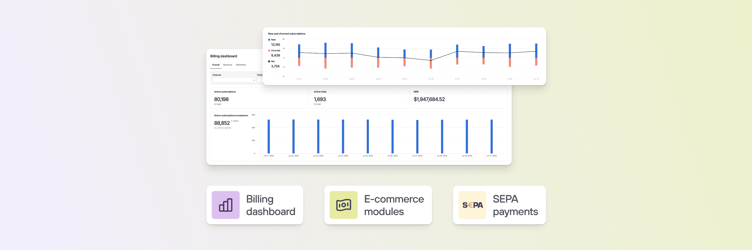 Our top product updates: JPMorgan integration, new modules for e-commerce, and more